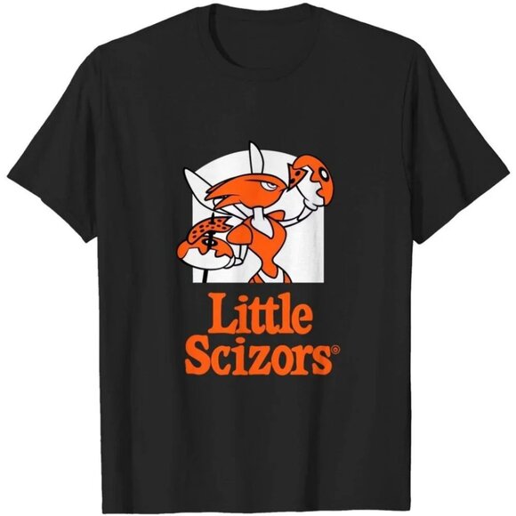 Little Scizors Tee Shirt – Funny Graphic Pizza Parody Unisex T-Shirt 98 - Picture 1 of 5